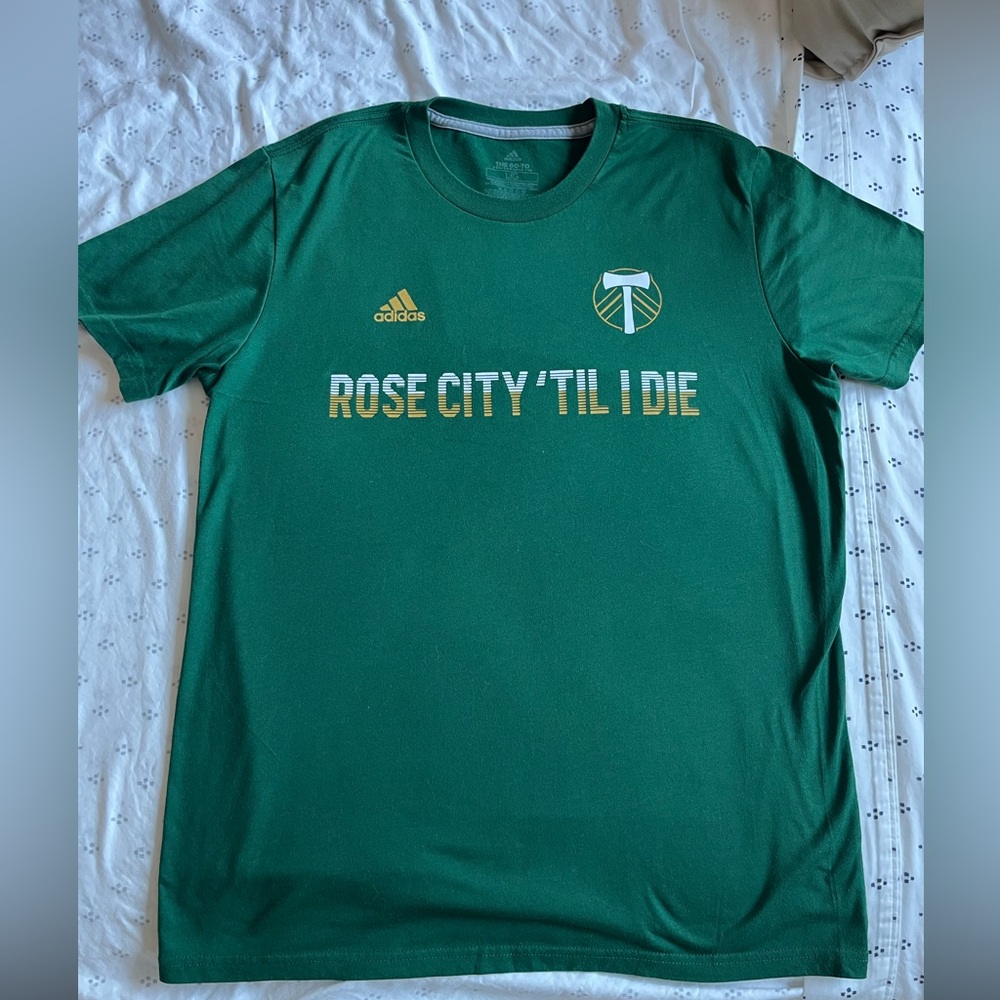 Adidas Green Rose City Tee